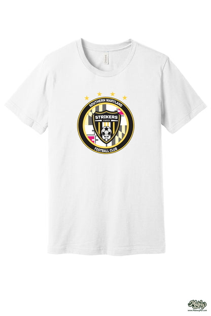 Short Sleeve Ringspun Cotton Tee / White / front