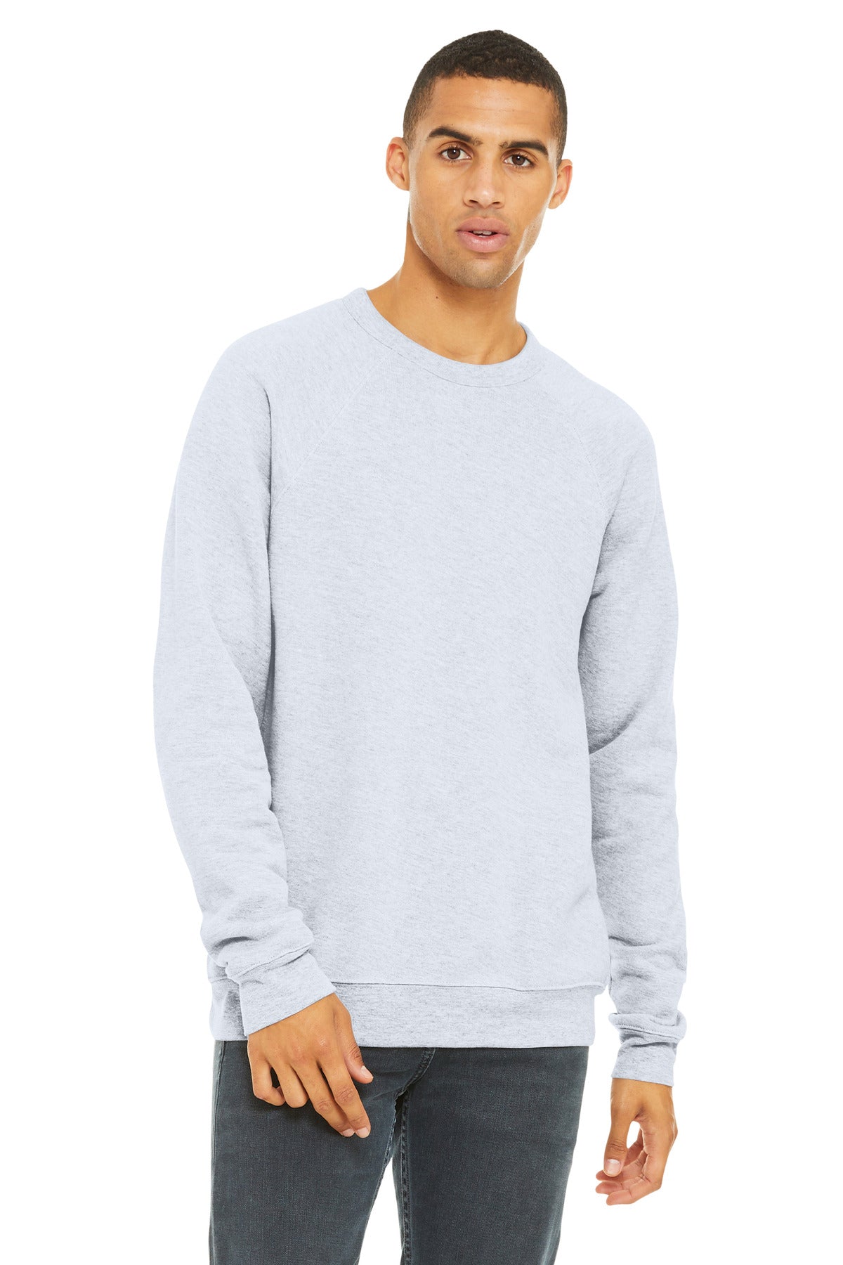 BELLA+CANVAS  Unisex Sponge Fleece Raglan Sweatshirt. BC3901