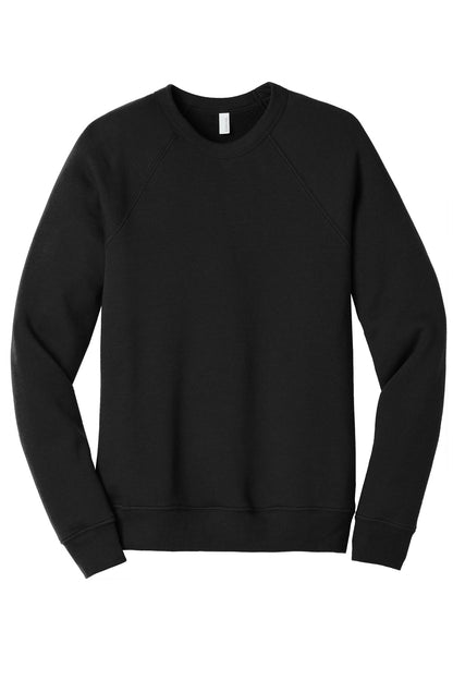 BELLA+CANVAS  Unisex Sponge Fleece Raglan Sweatshirt. BC3901