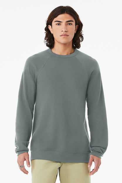 BELLA+CANVAS  Unisex Sponge Fleece Raglan Sweatshirt. BC3901