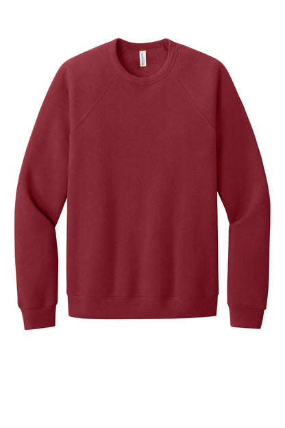 BELLA+CANVAS  Unisex Sponge Fleece Raglan Sweatshirt. BC3901