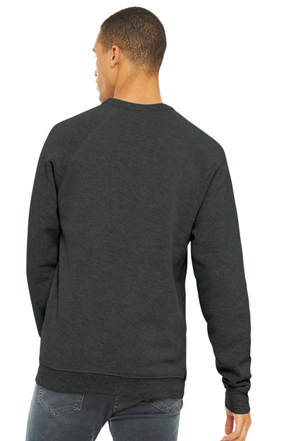 BELLA+CANVAS  Unisex Sponge Fleece Raglan Sweatshirt. BC3901