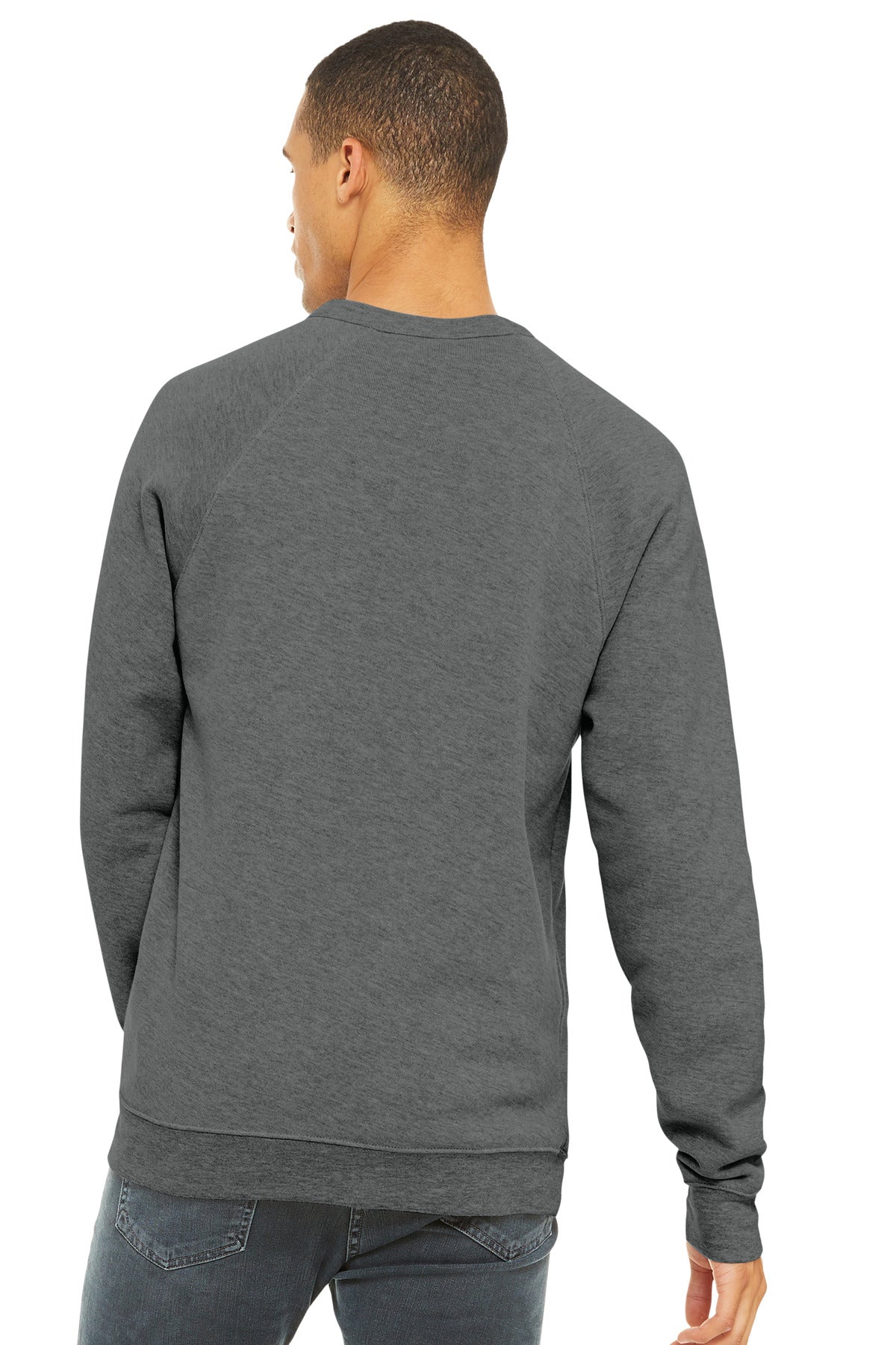 BELLA+CANVAS  Unisex Sponge Fleece Raglan Sweatshirt. BC3901
