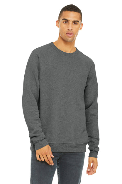 BELLA+CANVAS  Unisex Sponge Fleece Raglan Sweatshirt. BC3901