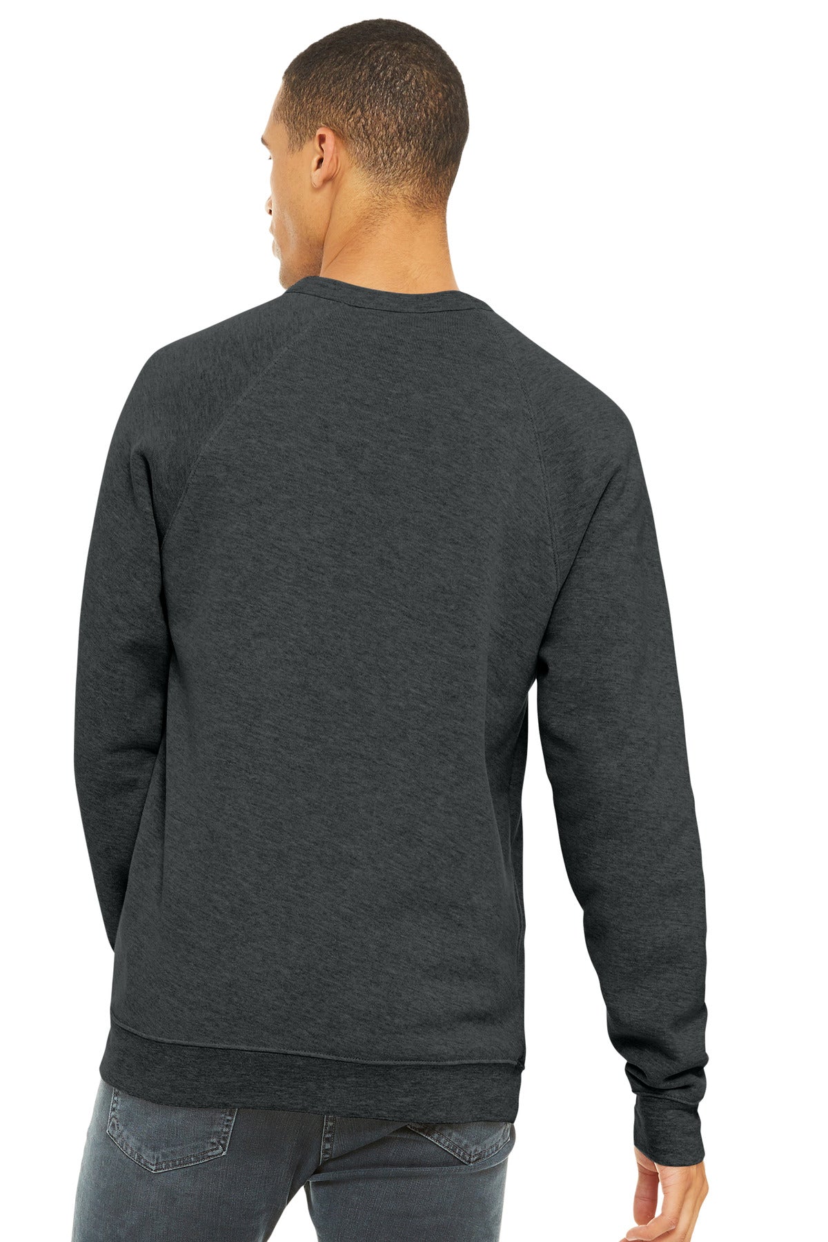 BELLA+CANVAS  Unisex Sponge Fleece Raglan Sweatshirt. BC3901