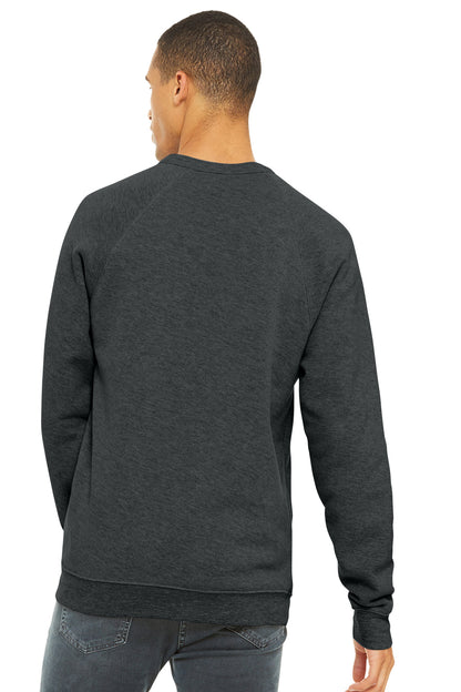 BELLA+CANVAS  Unisex Sponge Fleece Raglan Sweatshirt. BC3901