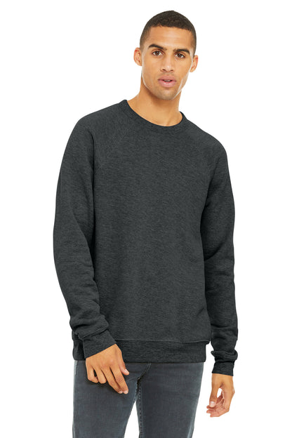 BELLA+CANVAS  Unisex Sponge Fleece Raglan Sweatshirt. BC3901