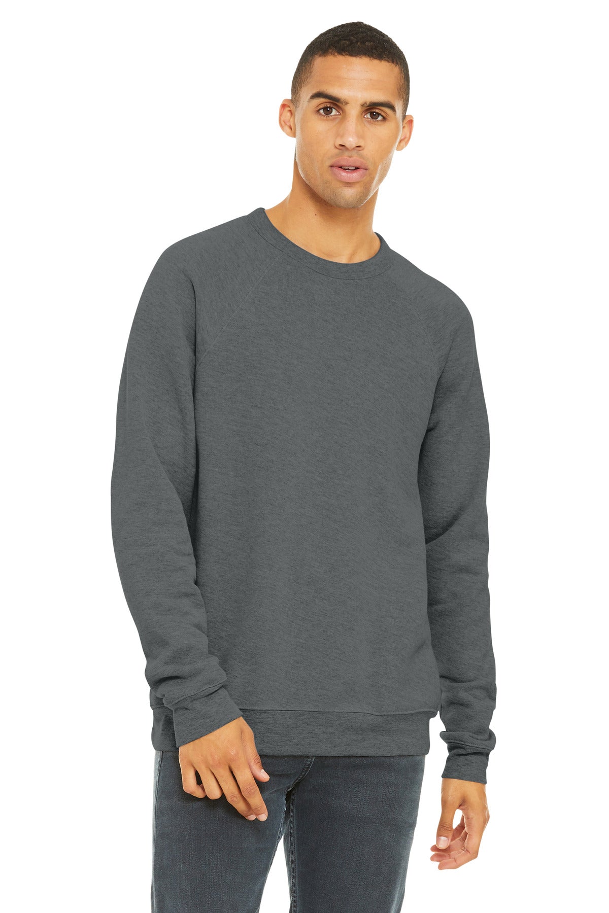 BELLA+CANVAS  Unisex Sponge Fleece Raglan Sweatshirt. BC3901