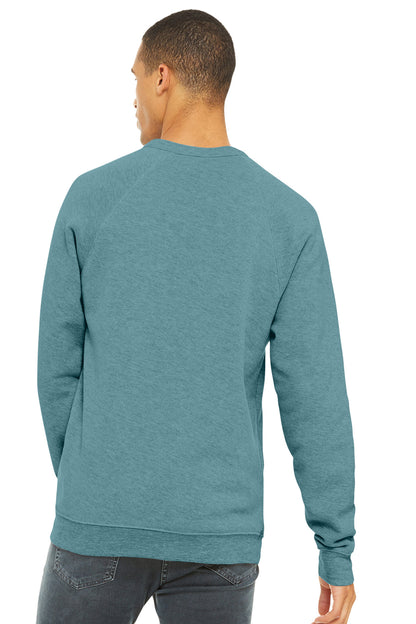 BELLA+CANVAS  Unisex Sponge Fleece Raglan Sweatshirt. BC3901