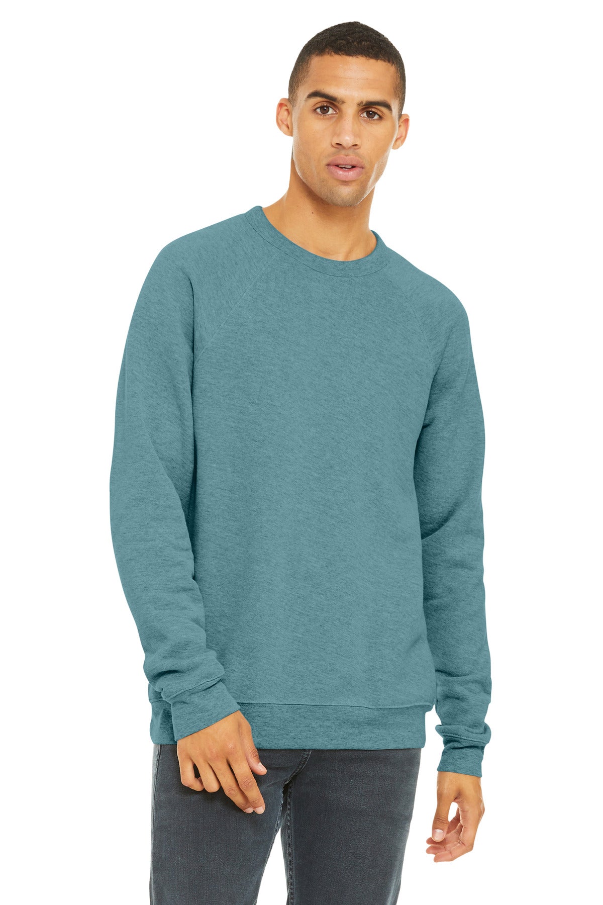 BELLA+CANVAS  Unisex Sponge Fleece Raglan Sweatshirt. BC3901