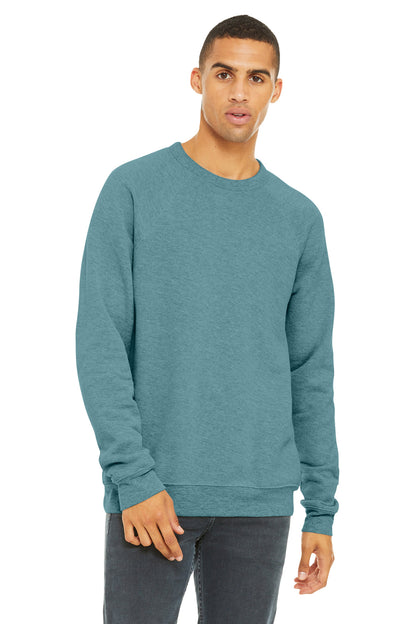 BELLA+CANVAS  Unisex Sponge Fleece Raglan Sweatshirt. BC3901