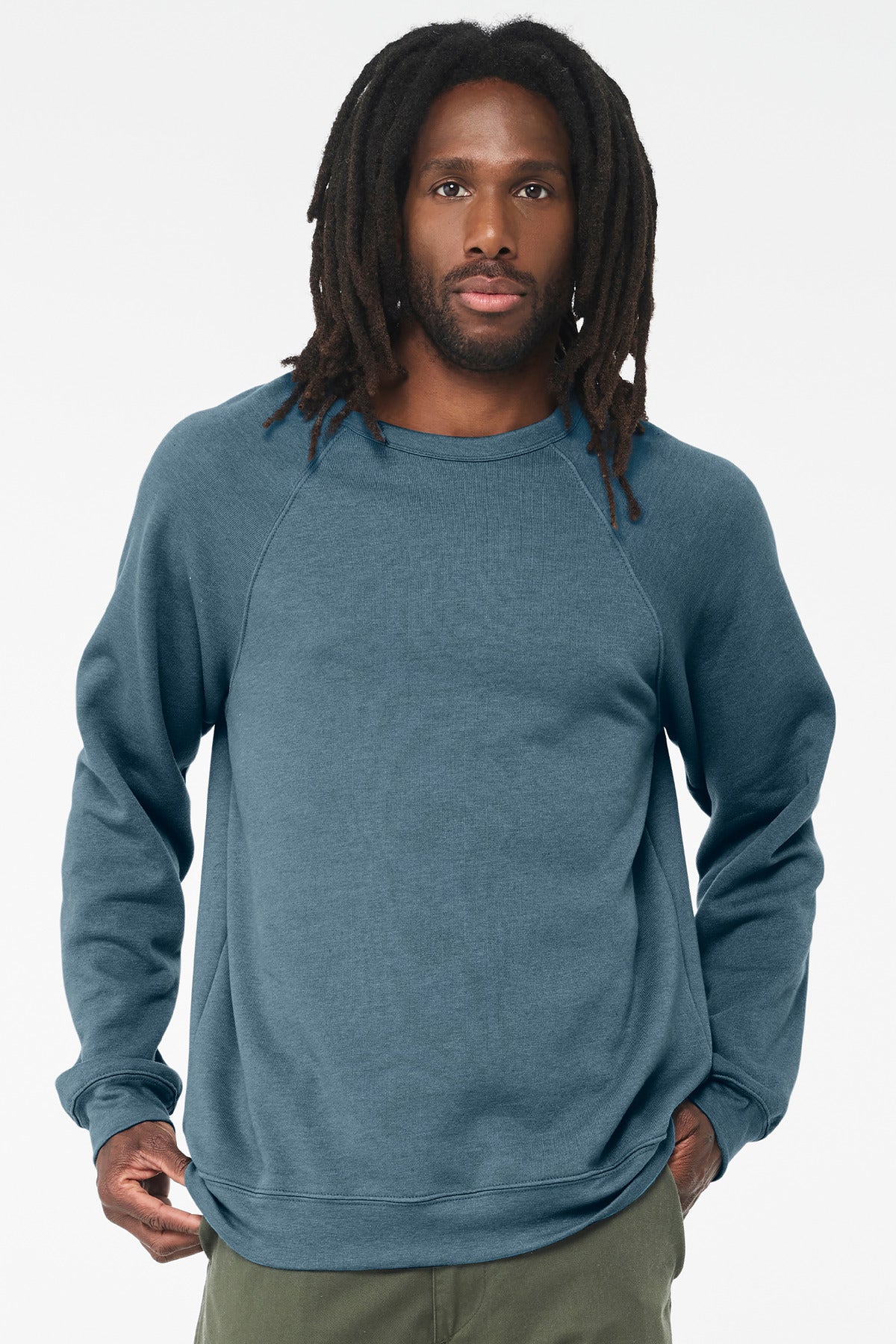 BELLA+CANVAS  Unisex Sponge Fleece Raglan Sweatshirt. BC3901