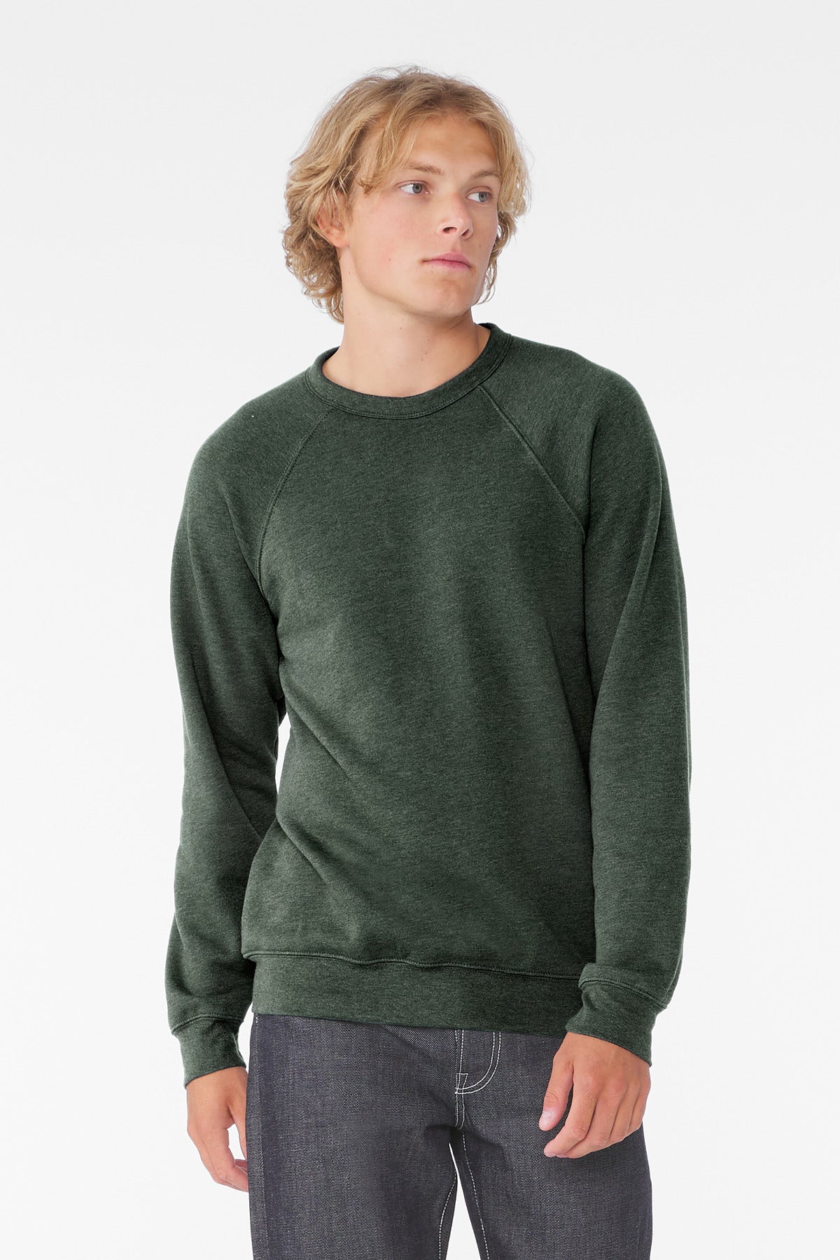 BELLA+CANVAS  Unisex Sponge Fleece Raglan Sweatshirt. BC3901