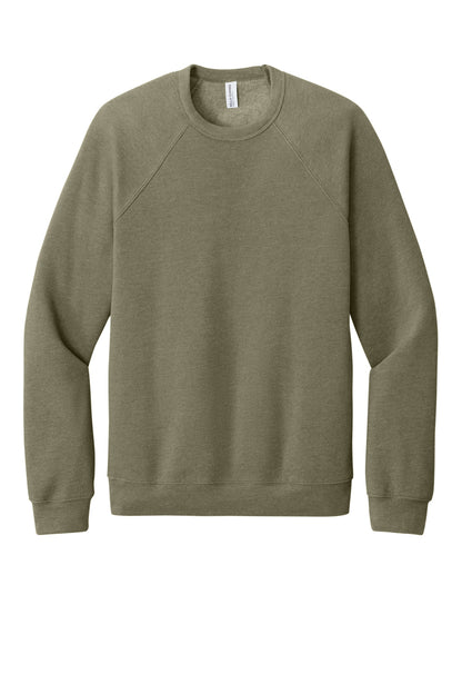 BELLA+CANVAS  Unisex Sponge Fleece Raglan Sweatshirt. BC3901