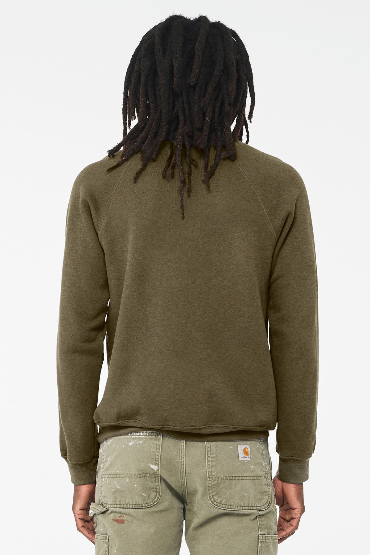 BELLA+CANVAS  Unisex Sponge Fleece Raglan Sweatshirt. BC3901