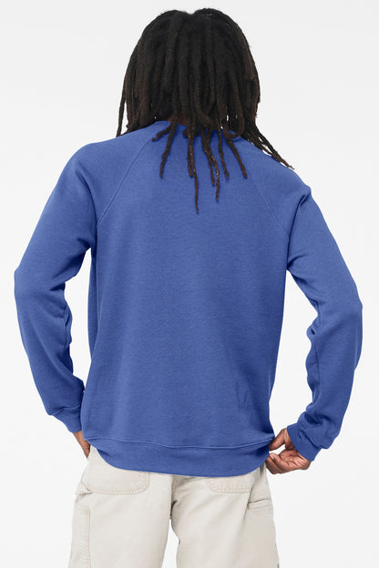 BELLA+CANVAS  Unisex Sponge Fleece Raglan Sweatshirt. BC3901