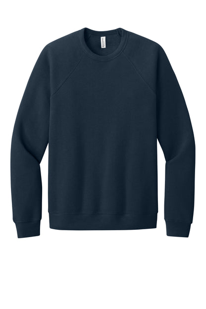 BELLA+CANVAS  Unisex Sponge Fleece Raglan Sweatshirt. BC3901