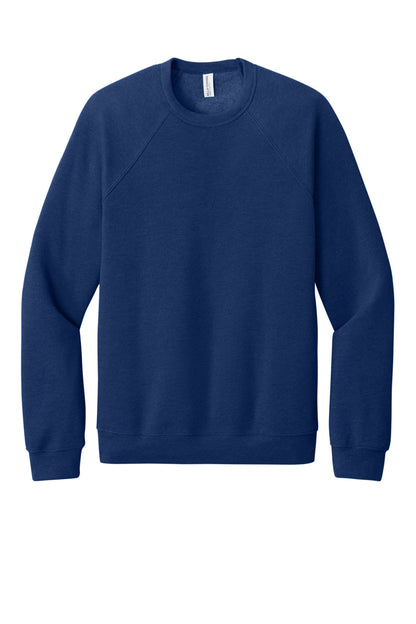 BELLA+CANVAS  Unisex Sponge Fleece Raglan Sweatshirt. BC3901