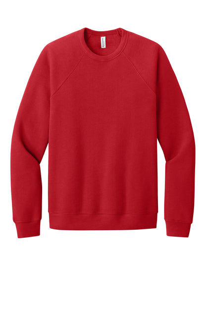 BELLA+CANVAS  Unisex Sponge Fleece Raglan Sweatshirt. BC3901