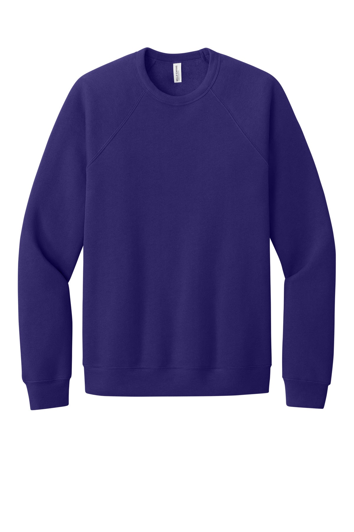 BELLA+CANVAS  Unisex Sponge Fleece Raglan Sweatshirt. BC3901