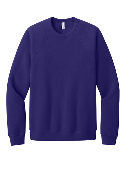 BELLA+CANVAS  Unisex Sponge Fleece Raglan Sweatshirt. BC3901