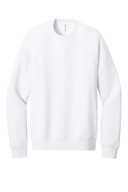 BELLA+CANVAS  Unisex Sponge Fleece Raglan Sweatshirt. BC3901