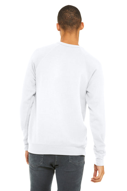 BELLA+CANVAS  Unisex Sponge Fleece Raglan Sweatshirt. BC3901