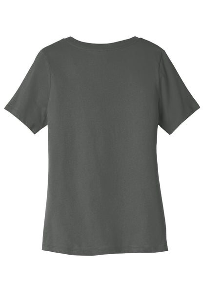BELLA+CANVAS  Women's Relaxed Jersey Short Sleeve V-Neck Tee. BC6405
