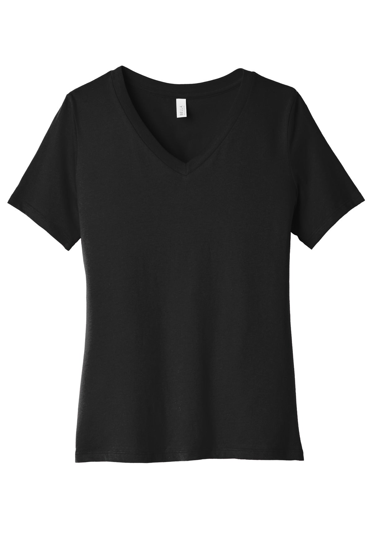 BELLA+CANVAS  Women's Relaxed Jersey Short Sleeve V-Neck Tee. BC6405
