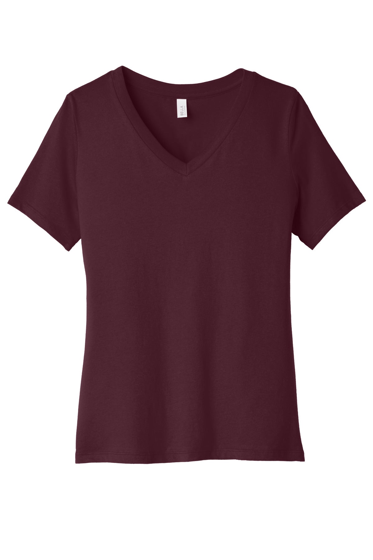 BELLA+CANVAS  Women's Relaxed Jersey Short Sleeve V-Neck Tee. BC6405
