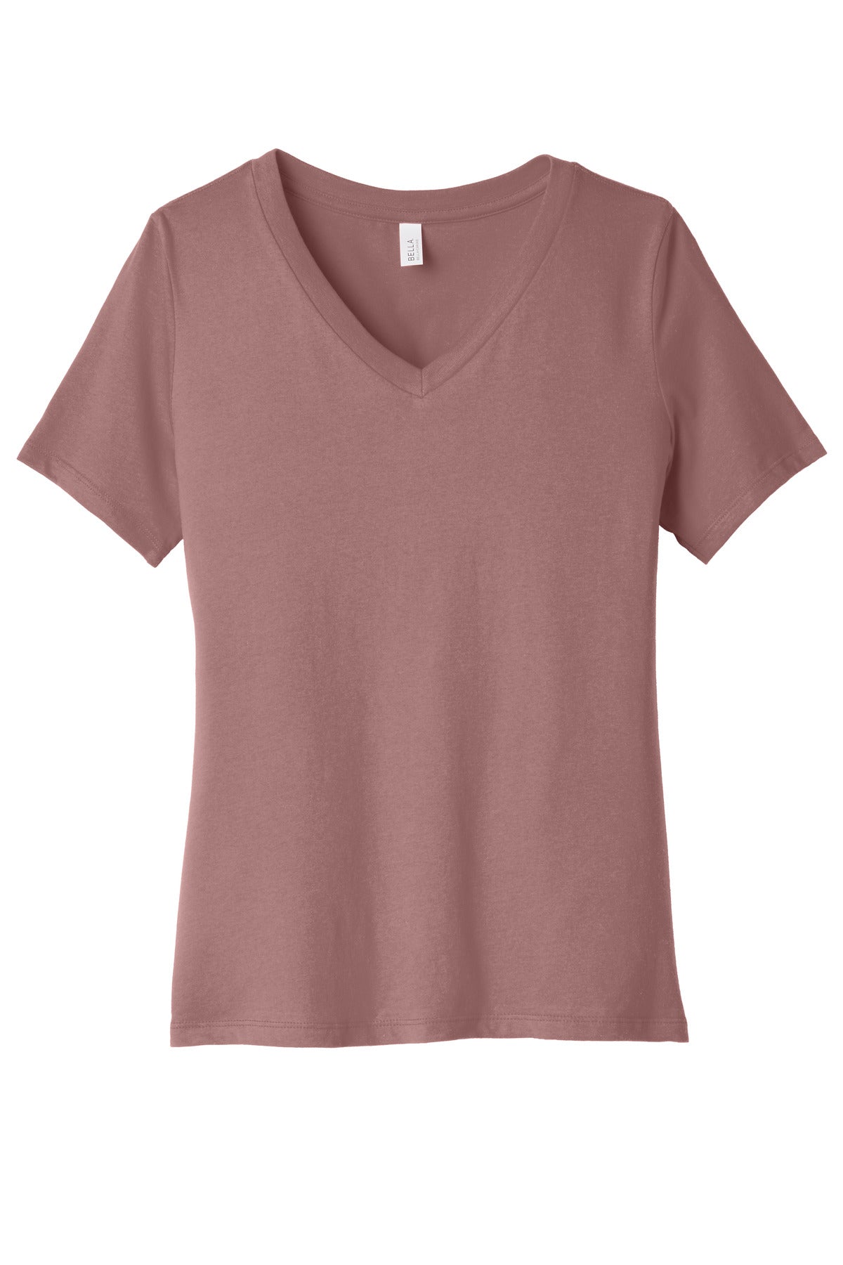 BELLA+CANVAS  Women's Relaxed Jersey Short Sleeve V-Neck Tee. BC6405