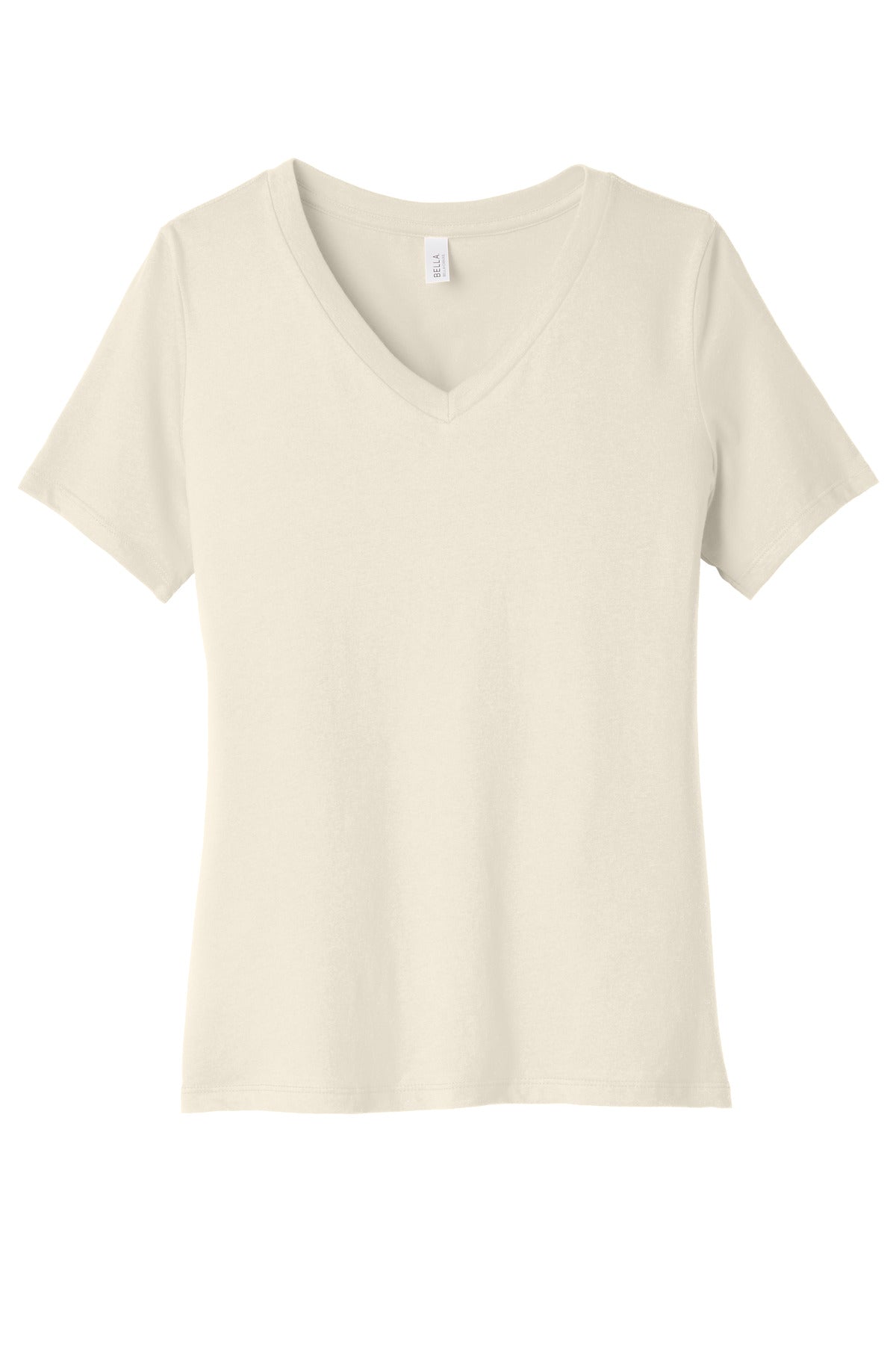 BELLA+CANVAS  Women's Relaxed Jersey Short Sleeve V-Neck Tee. BC6405