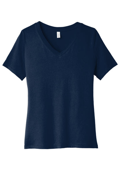 BELLA+CANVAS  Women's Relaxed Jersey Short Sleeve V-Neck Tee. BC6405