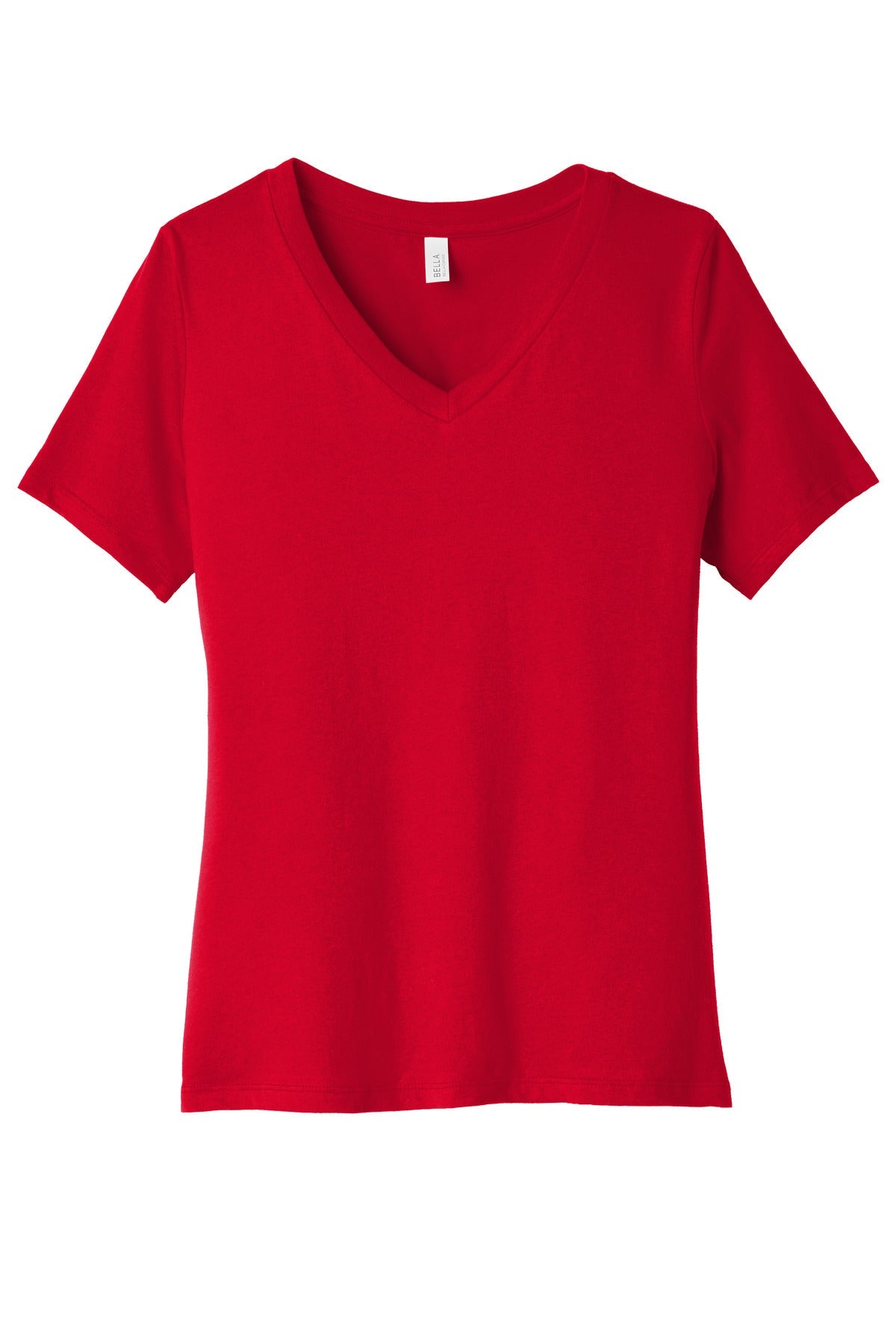 BELLA+CANVAS  Women's Relaxed Jersey Short Sleeve V-Neck Tee. BC6405