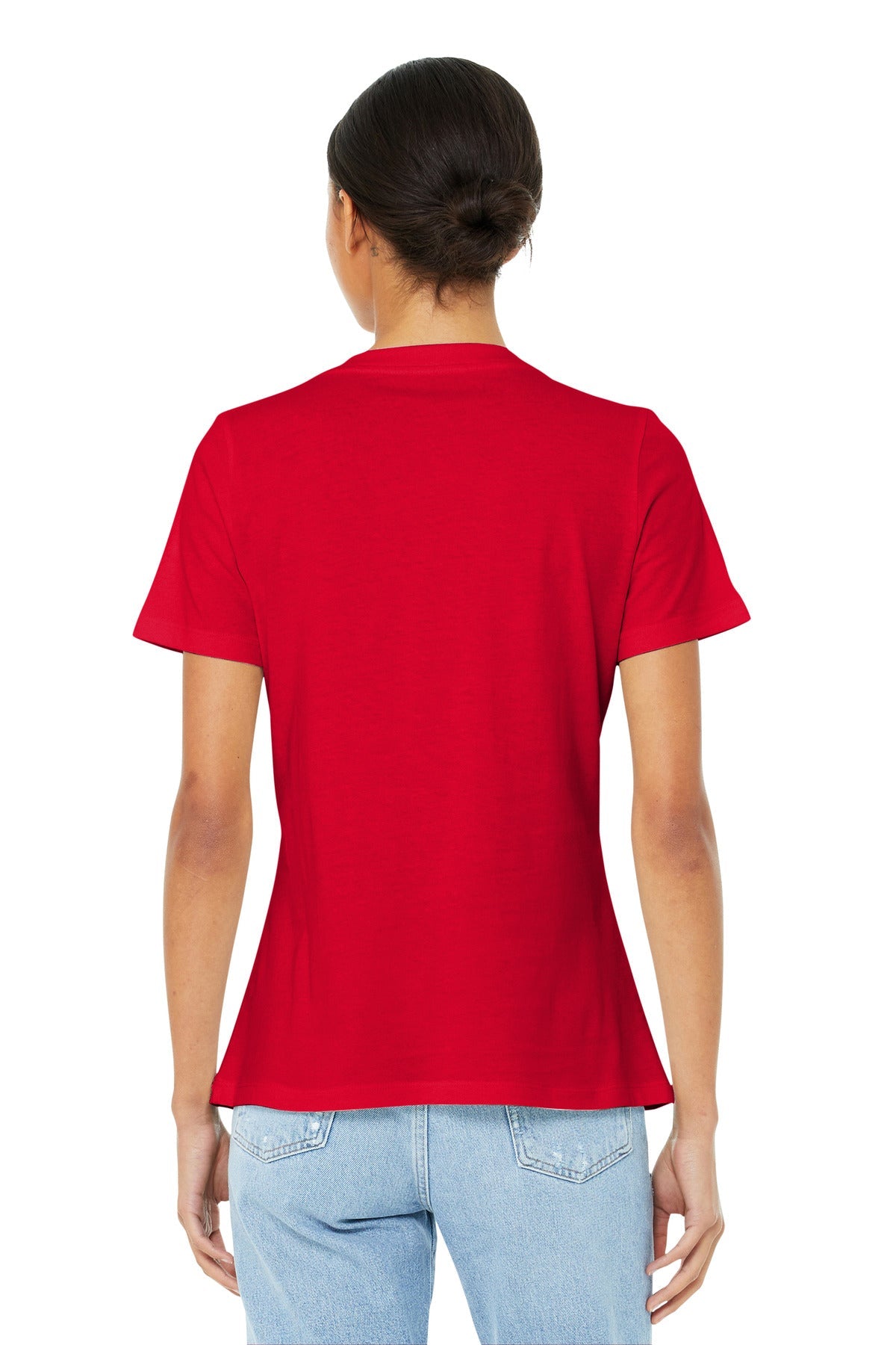 BELLA+CANVAS  Women's Relaxed Jersey Short Sleeve V-Neck Tee. BC6405