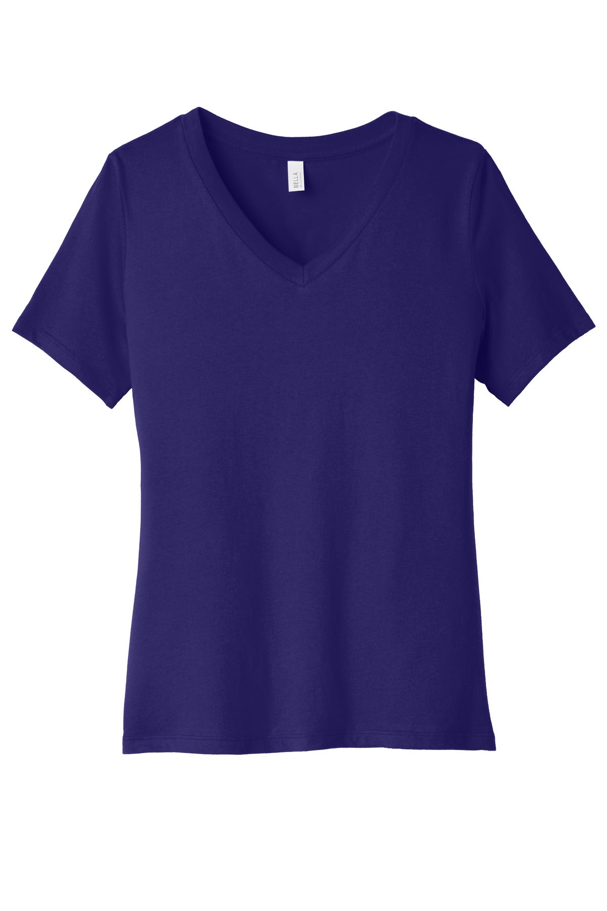 BELLA+CANVAS  Women's Relaxed Jersey Short Sleeve V-Neck Tee. BC6405