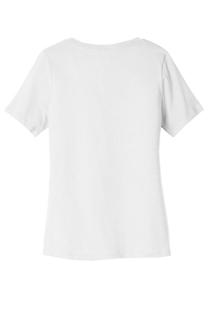 BELLA+CANVAS  Women's Relaxed Jersey Short Sleeve V-Neck Tee. BC6405