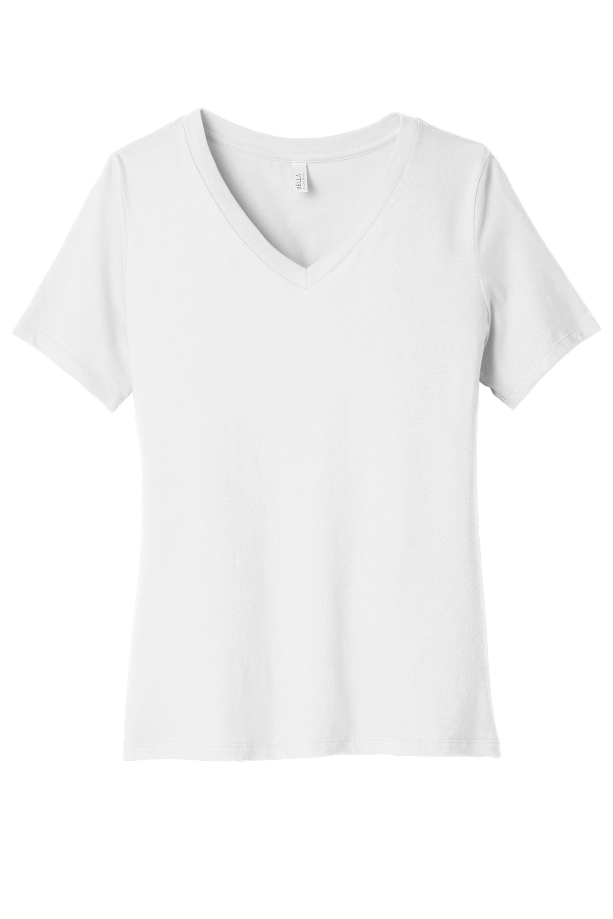 BELLA+CANVAS  Women's Relaxed Jersey Short Sleeve V-Neck Tee. BC6405