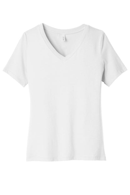 BELLA+CANVAS  Women's Relaxed Jersey Short Sleeve V-Neck Tee. BC6405