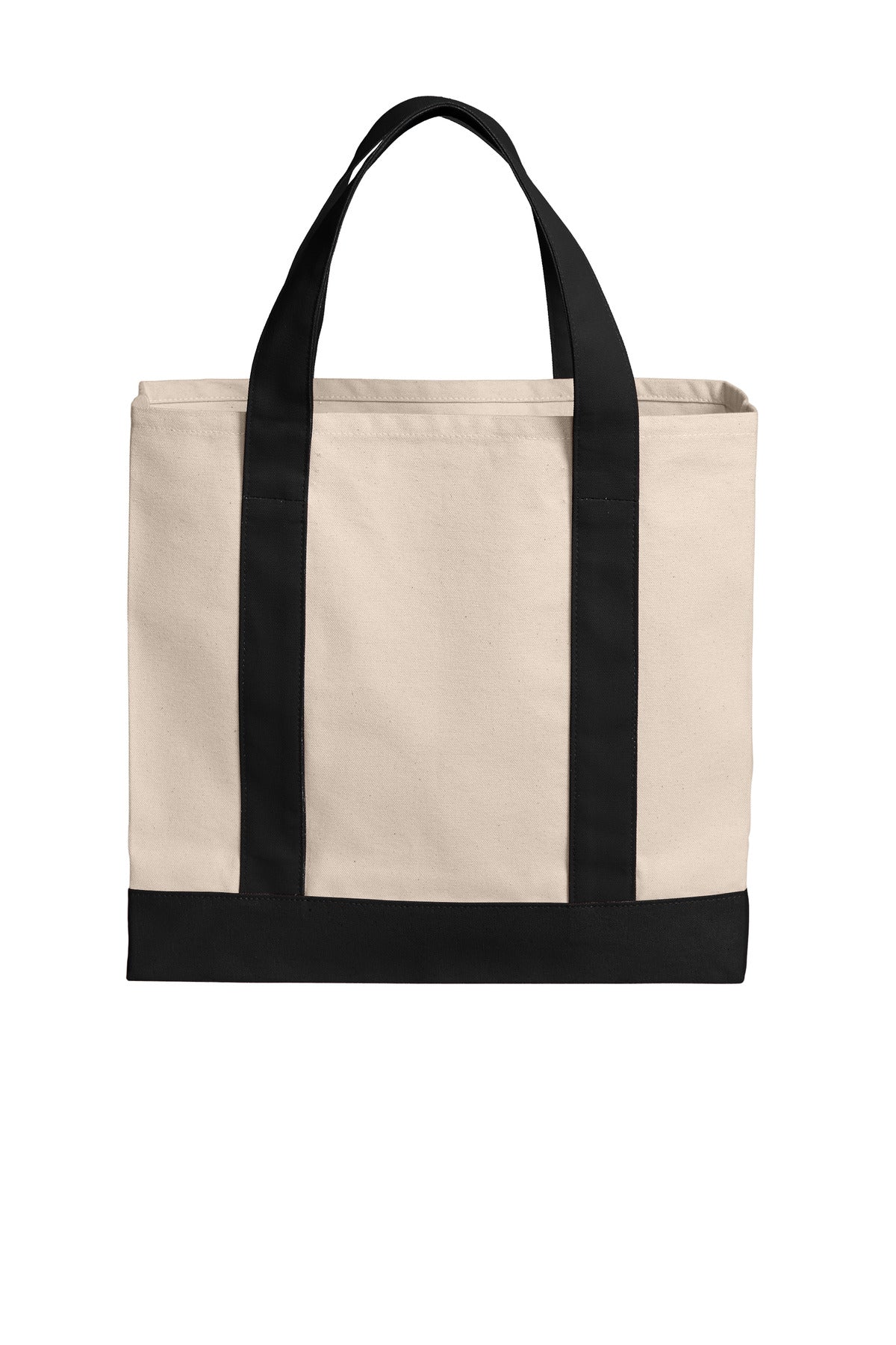 Port Authority Cotton Canvas Two-Tone Tote. BG429 (Choose Your Design)