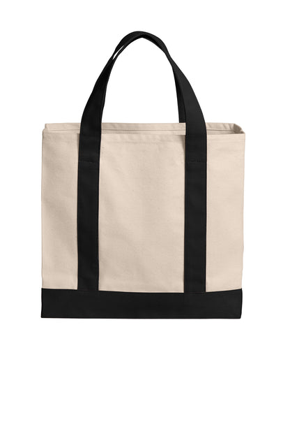 Port Authority Cotton Canvas Two-Tone Tote. BG429 (Choose Your Design)