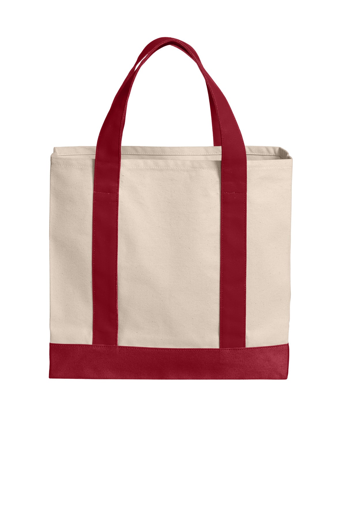 Port Authority Cotton Canvas Two-Tone Tote. BG429 (Choose Your Design)