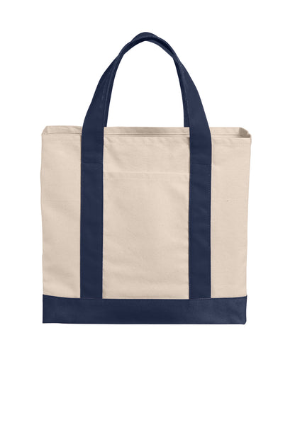 Port Authority Cotton Canvas Two-Tone Tote. BG429 (Choose Your Design)