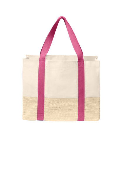 Straw Market Tote BG450 (Choose Your Logo)