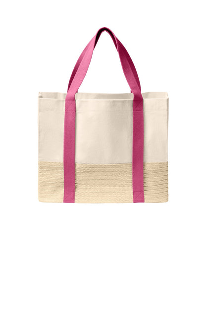 Straw Market Tote BG450 (Choose Your Logo)