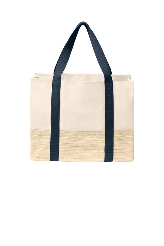 Straw Market Tote BG450 (Choose Your Logo)