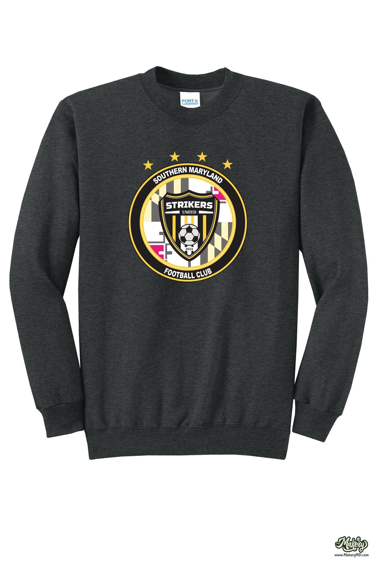 Crewneck Sweatshirt / Black Heather / front