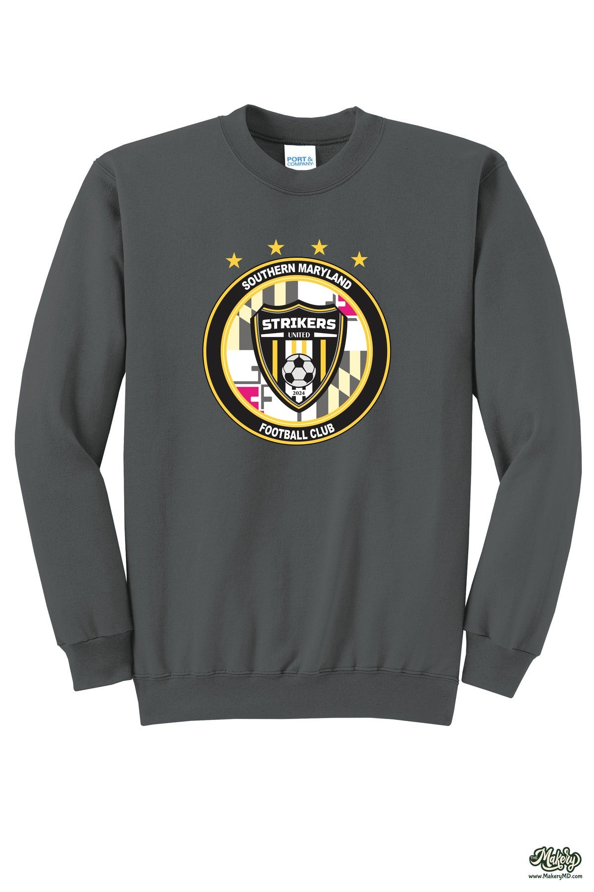 Crewneck Sweatshirt / Charcoal / front