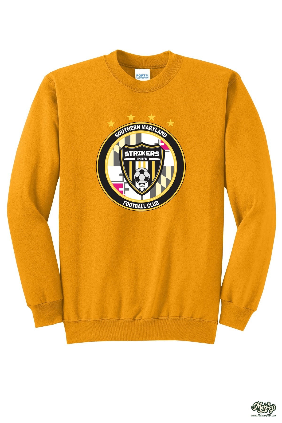 Crewneck Sweatshirt / Gold / front