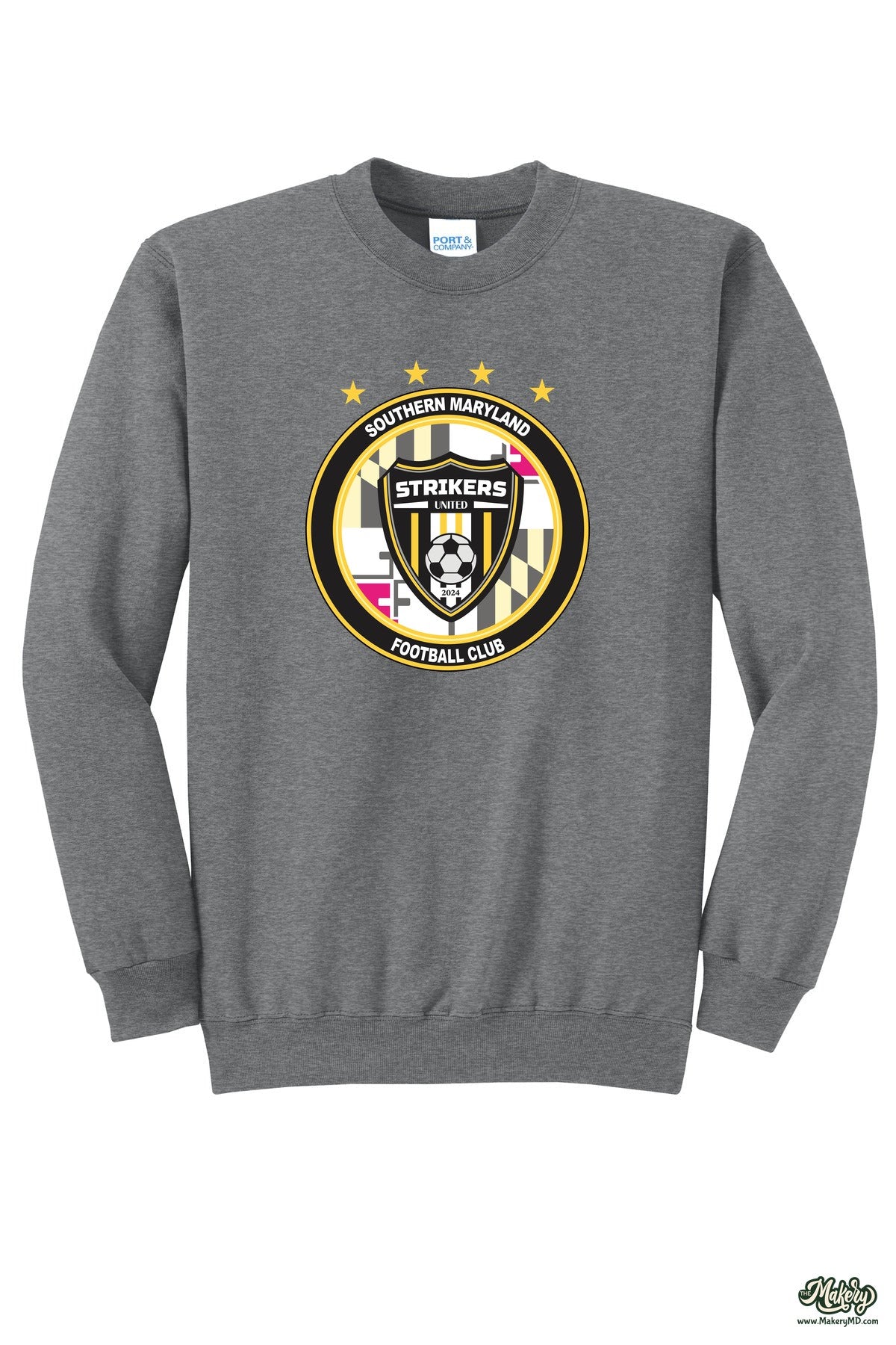 Crewneck Sweatshirt / Graphite Heather / front